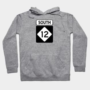 Highway 12 South Sign Hoodie